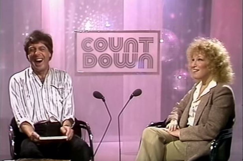 Molly Meldrum and Bette Midler during Countdown heyday 970pxw