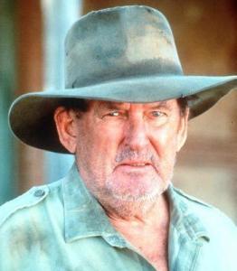 Ray Barrett was as at home in an Akubra hat in his film roles as he was on his 'home' island of North Stradbroke, near Brisbane.