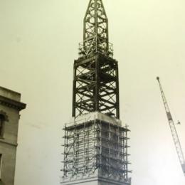 The distinctive bell tower is constructed in the early 1930s.
