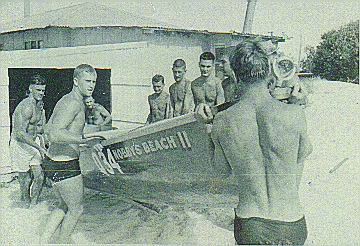 Nobbys boaties featured in newspaper coverage in the 1970s.