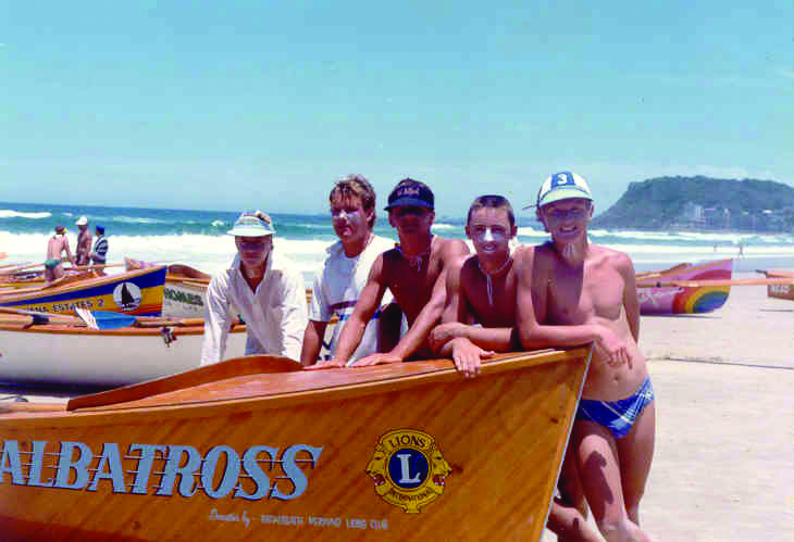 The Nobbys Junior Boat Crew had some success in the 1980s. Today, Nobbys Boaties are back Big Time -- thanks to the efforts of Steve Carr and the sponsors.