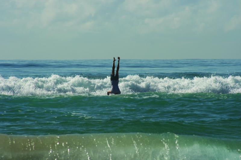 The resulting headstand from Lynden ... 2014.