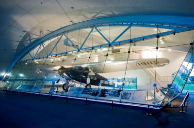 The Southern Cross: The very Fokker VII tri-motor that Sir Charles Kingsford Smith and Charles Ulm flew across the Pacific to Brisbane is housed in a special glass hangar near the International Terminal at Brisbane Airport today.